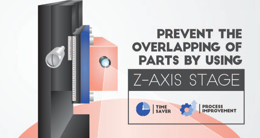 Prevent the overlapping of parts by using Z-axis stage
