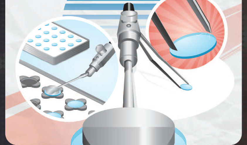 Air pit vacuum tweezers to improve mirror embedding