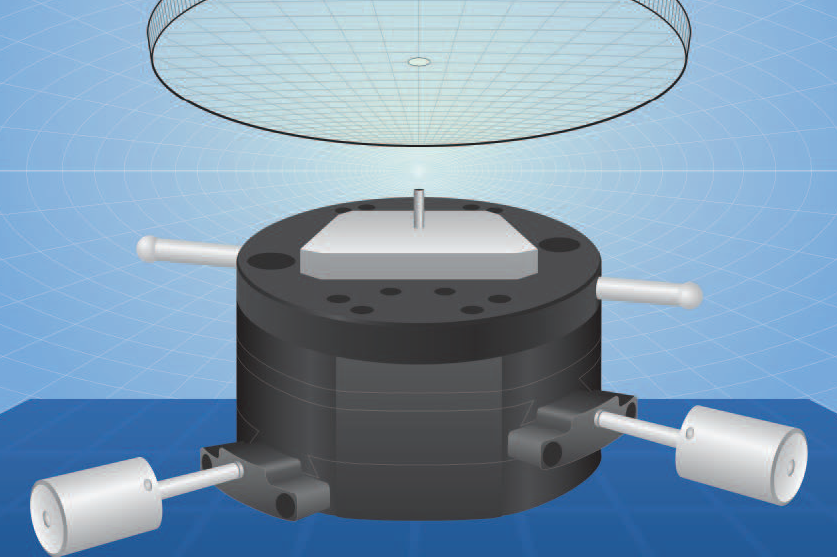 Improve visual inspections using the thin-type XY rotary stage