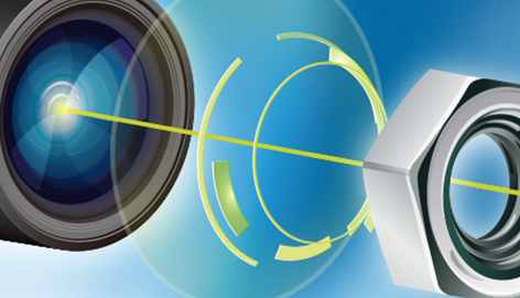 The telecentric lens for measuring hole diameters